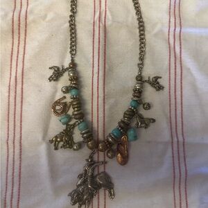 Silver and Gold Charm Necklace